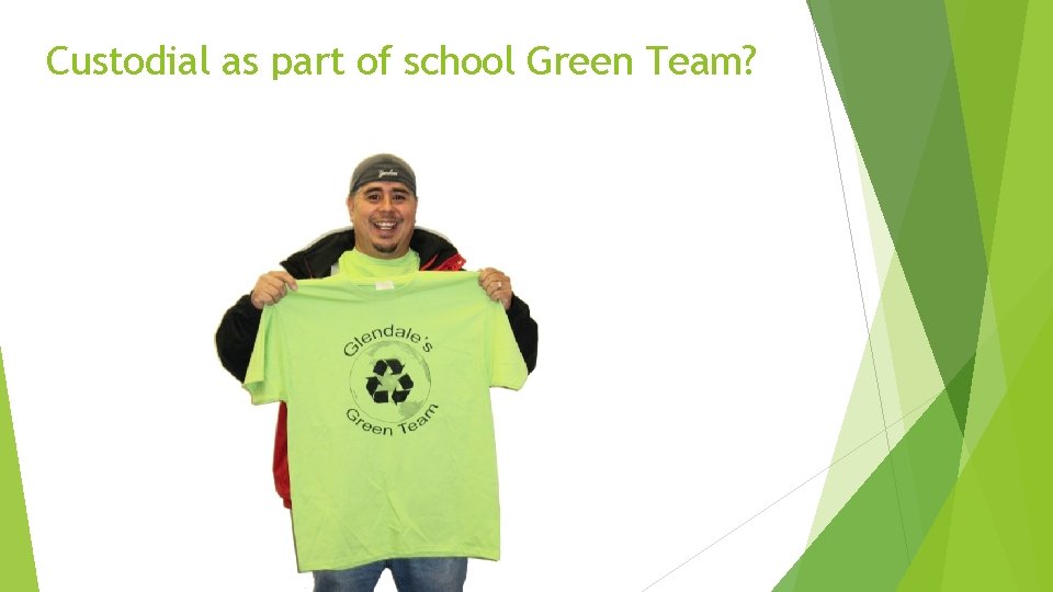 Custodial as part of school Green Team? 