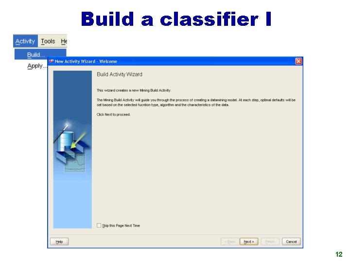 Build a classifier I 12 
