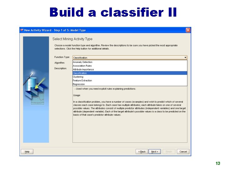 Build a classifier II 13 