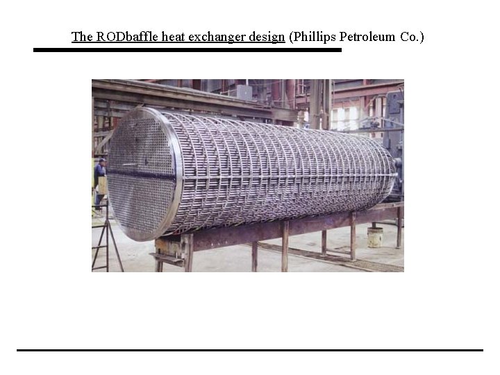 The RODbaffle heat exchanger design (Phillips Petroleum Co. ) 
