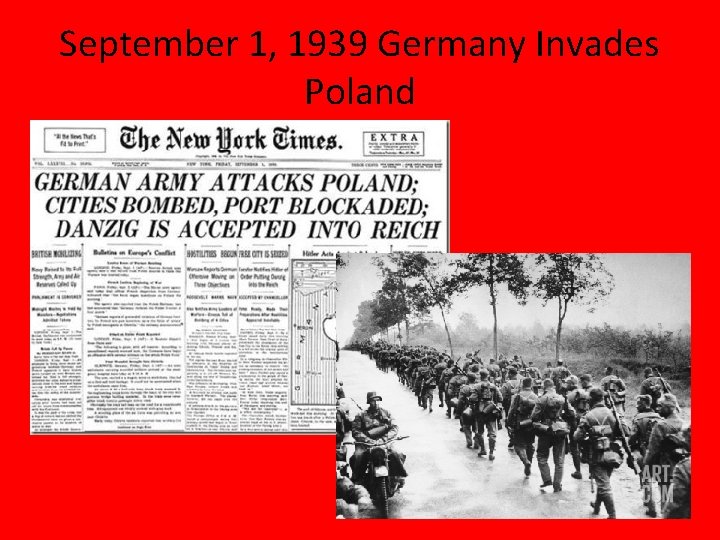 September 1, 1939 Germany Invades Poland 