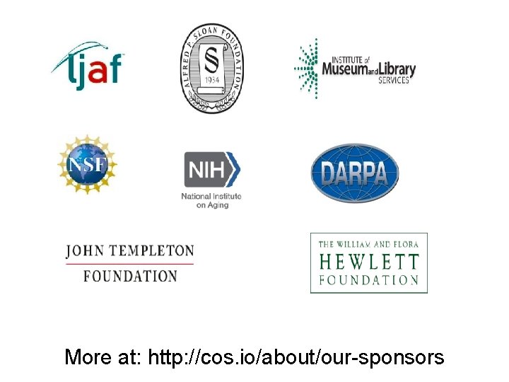 More at: http: //cos. io/about/our-sponsors 