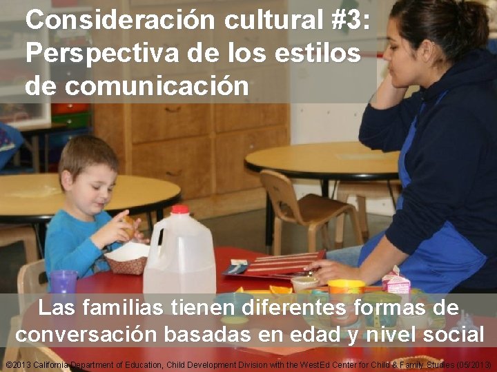 Consideración cultural #3: Perspectiva de los estilos de comunicación 7 ext-30 Las familias tienen