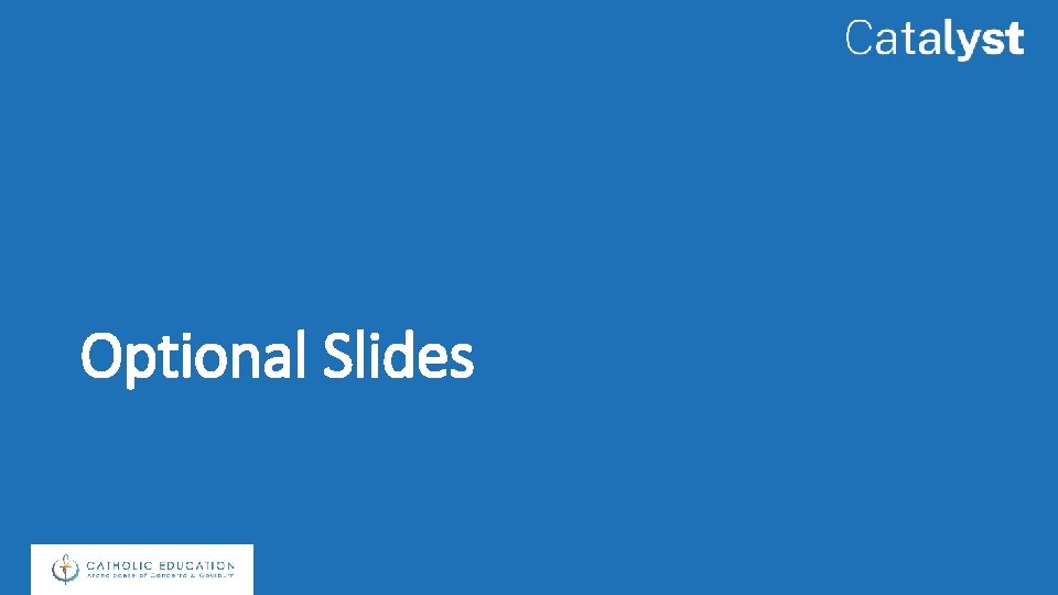 Optional Slides 