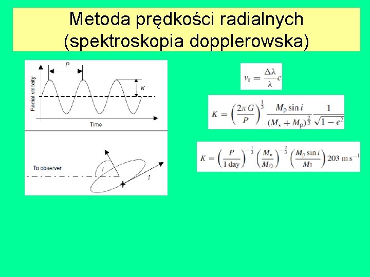 Metoda prędkości radialnych (spektroskopia dopplerowska) 