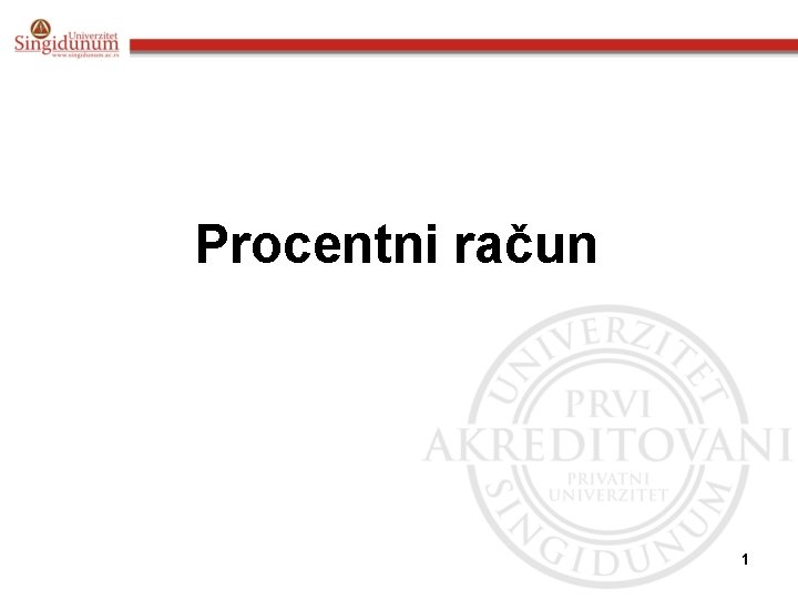 Procentni račun 1 