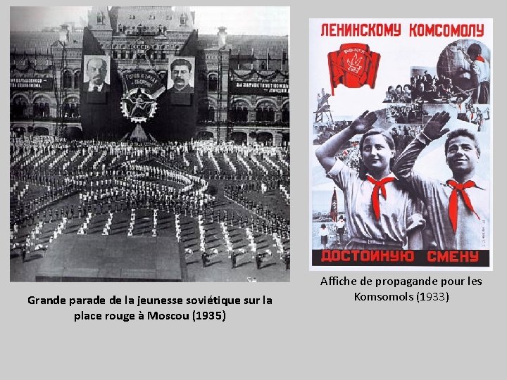 Grande parade de la jeunesse soviétique sur la place rouge à Moscou (1935) Affiche