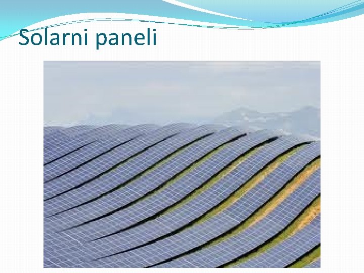 Solarni paneli 