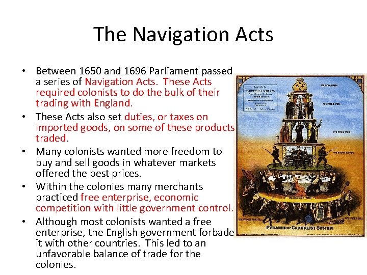 Life in the English Colonies Chapter 5 Section