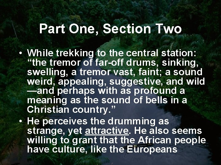 Part One, Section Two • While trekking to the central station: “the tremor of