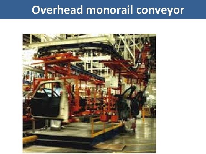 Overhead monorail conveyor 