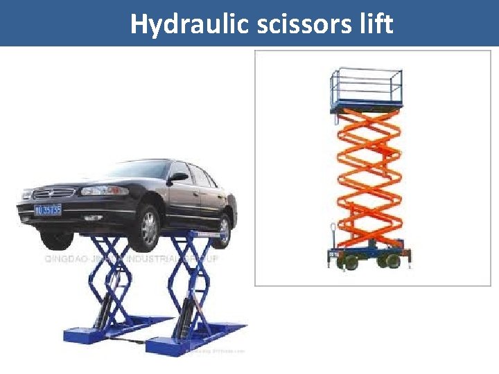 Hydraulic scissors lift 