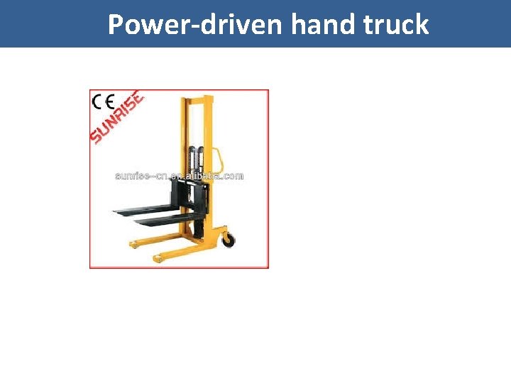 Power-driven hand truck 