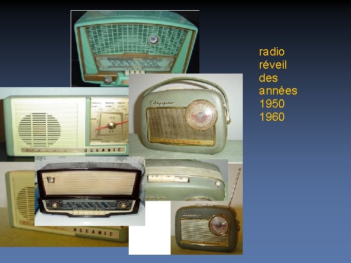 radio réveil des années 1950 1960 