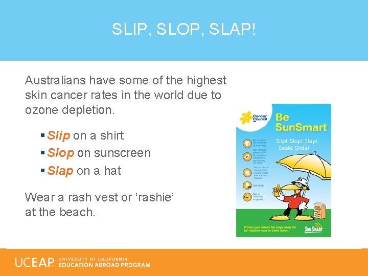 SLIP, SLOP, SLAP! Australians have some of the highest skin cancer rates in the