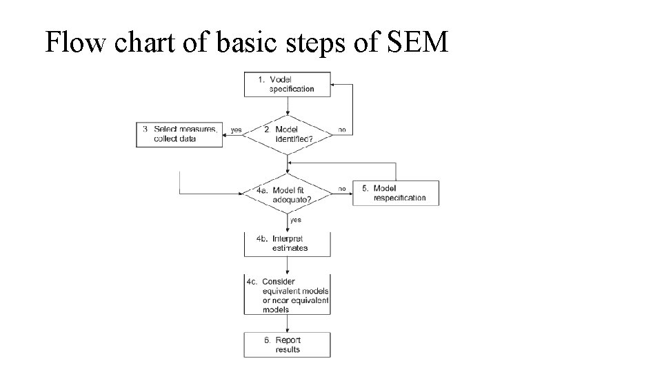 Flow chart of basic steps of SEM 