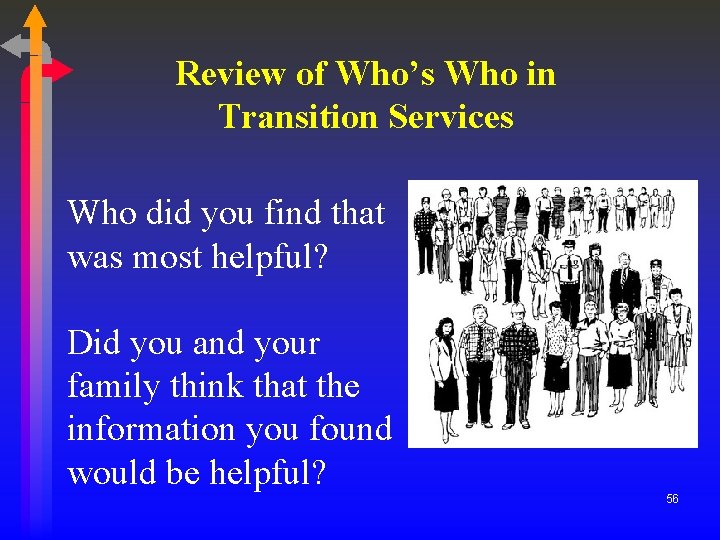 Review of Who’s Who in Transition Services Who did you find that was most