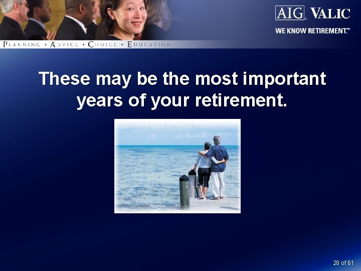 These may be the most important years of your retirement. 28 of 61 