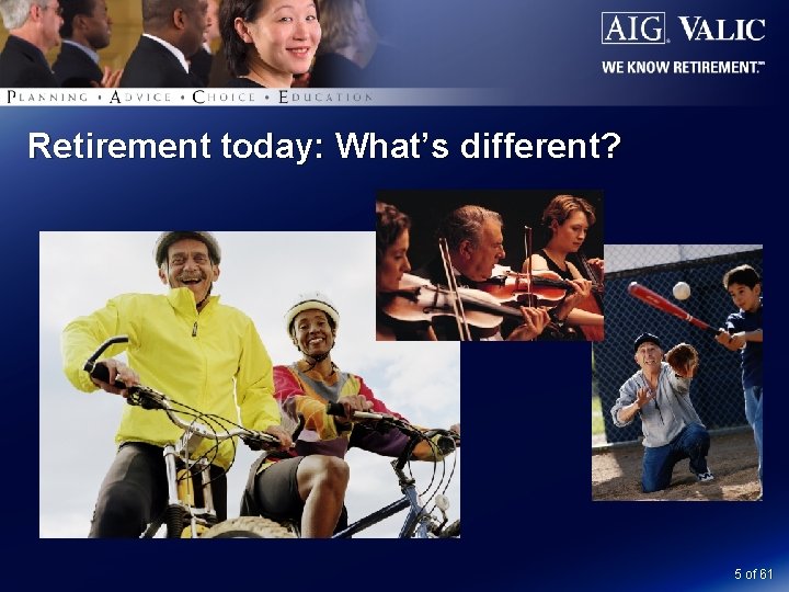 Retirement today: What’s different? 5 of 61 
