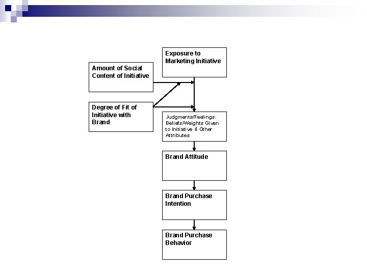Exposure to Marketing Initiative Amount of Social Content of Initiative Degree of Fit of