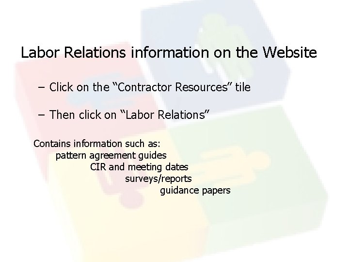 Labor Relations An Overview of Activities And Answers
