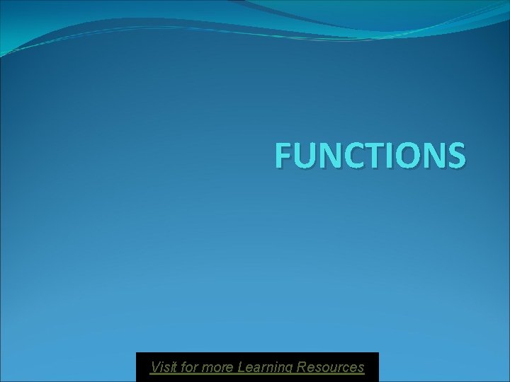 Function A Lot Task Example FUNCTIONS Visit for more Learning Resources Functions A