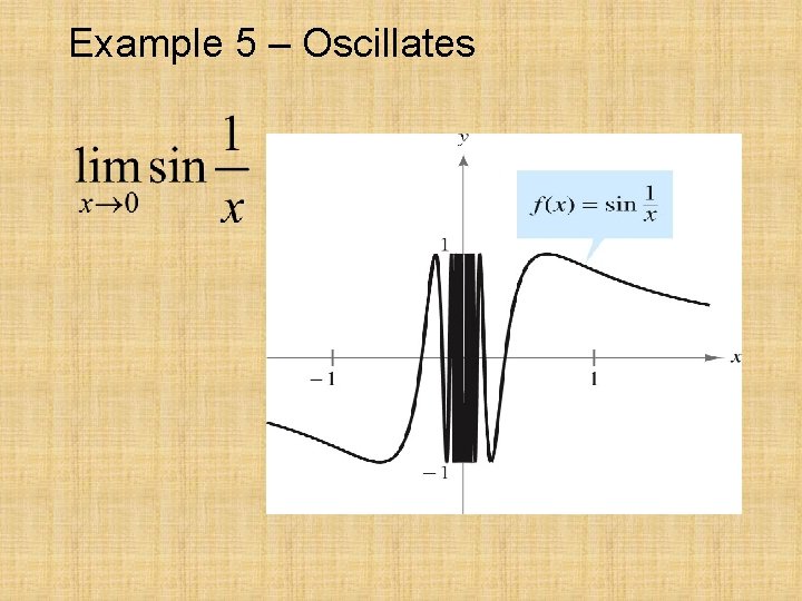 Example 5 – Oscillates 