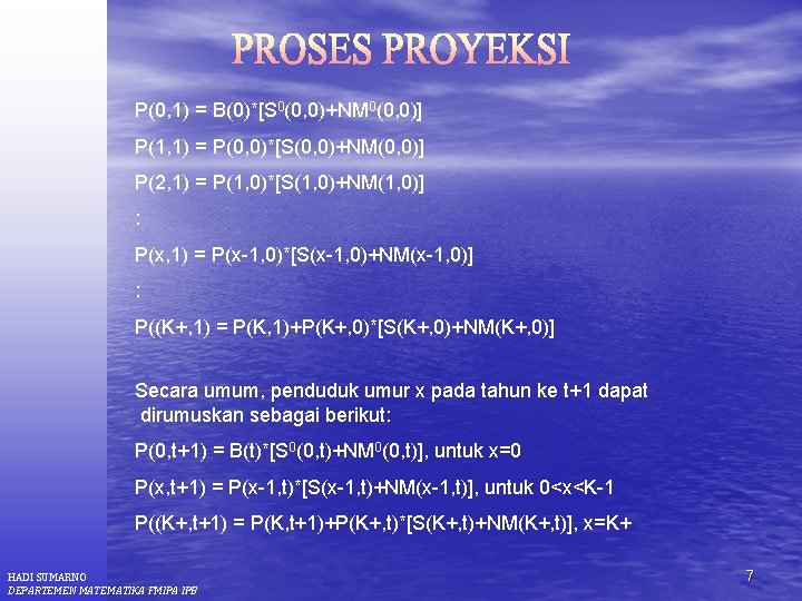 P(0, 1) = B(0)*[S 0(0, 0)+NM 0(0, 0)] P(1, 1) = P(0, 0)*[S(0, 0)+NM(0,