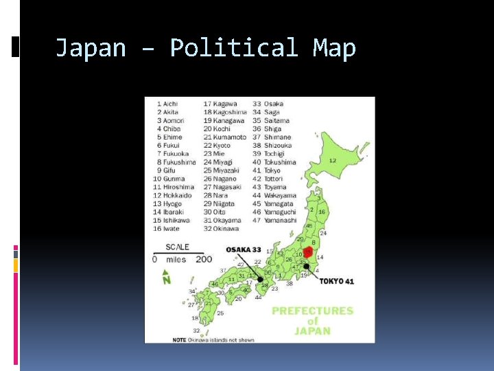 Japan – Political Map 