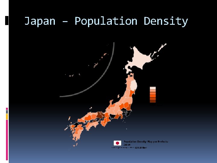 Japan – Population Density 