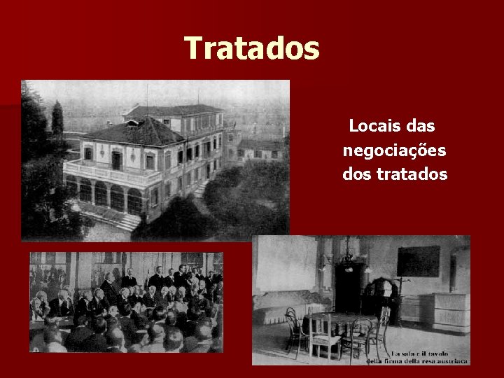 Tratados Locais das negociações dos tratados 