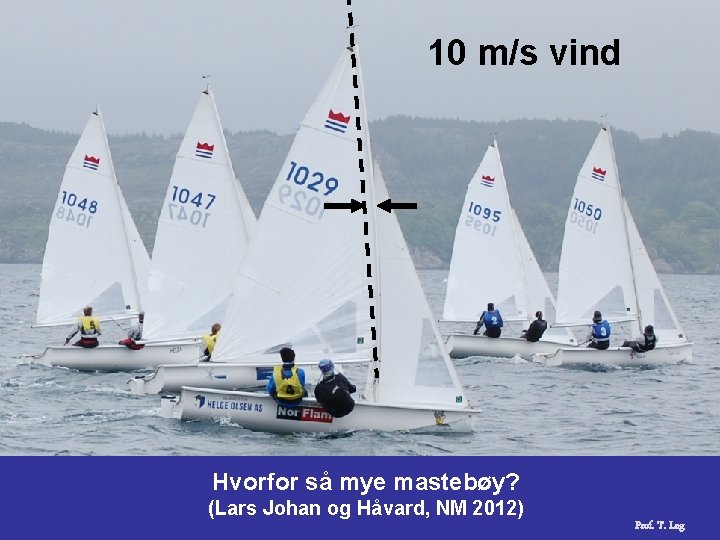 10 m/s vind Hvorfor så mye mastebøy? (Lars Johan og Håvard, NM 2012) Prof.