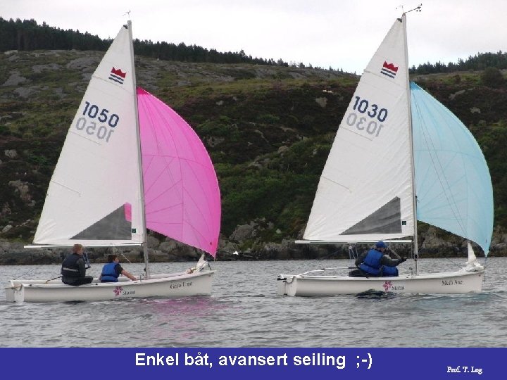 Enkel båt, avansert seiling ; -) Prof. T. Log 