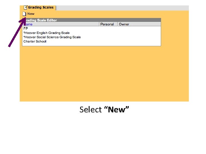 Select “New” 