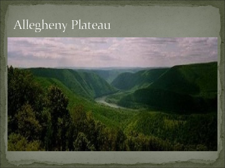 Allegheny Plateau 
