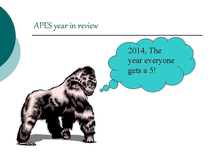 APES year in review 2014, The year everyone gets a 5! 