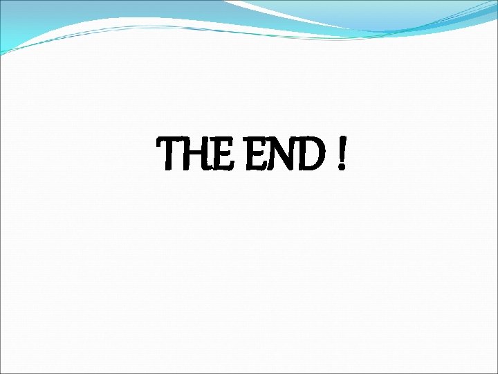 THE END ! 