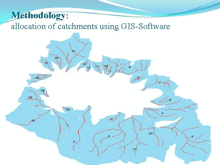 Methodology: allocation of catchments using GIS-Software �Allocation of catchments 