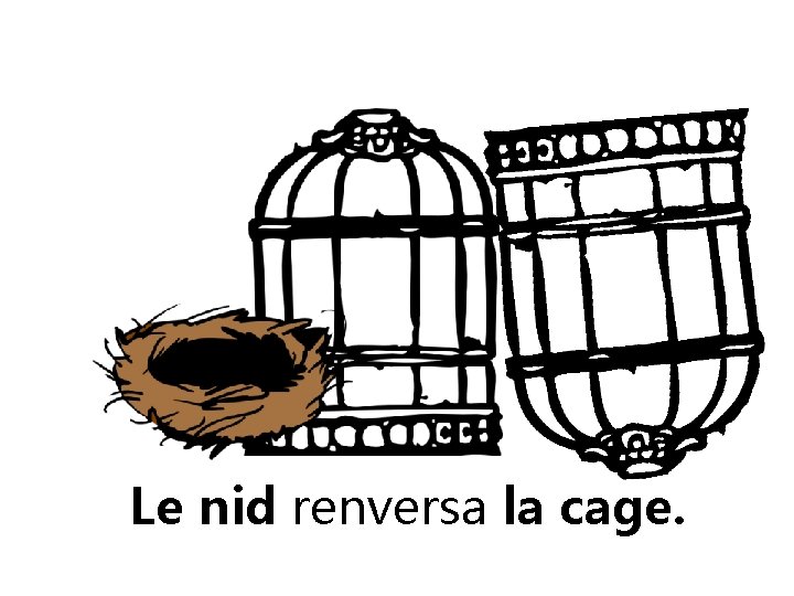 Le nid renversa la cage. 