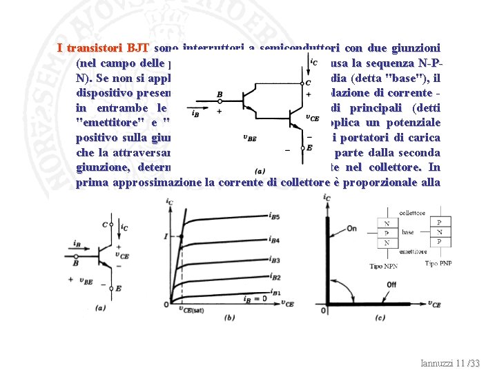 I transistori BJT sono interruttori a semiconduttori con due giunzioni (nel campo delle potenze