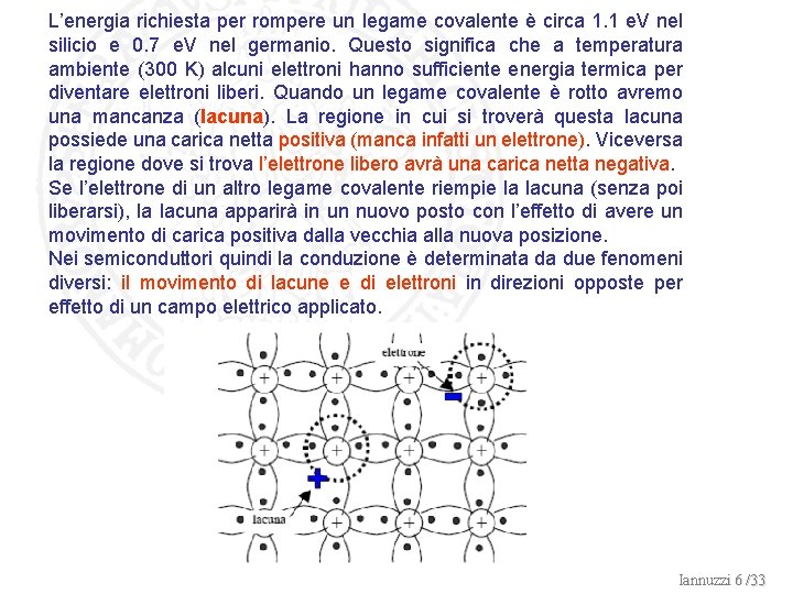 L’energia richiesta per rompere un legame covalente è circa 1. 1 e. V nel