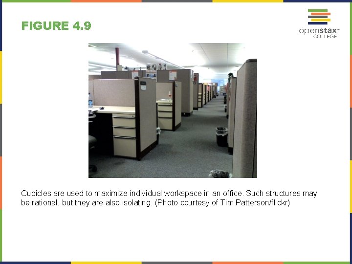 FIGURE 4. 9 Cubicles are used to maximize individual workspace in an office. Such FIGURE 4. 9 Cubicles are used to maximize individual workspace in an office. Such