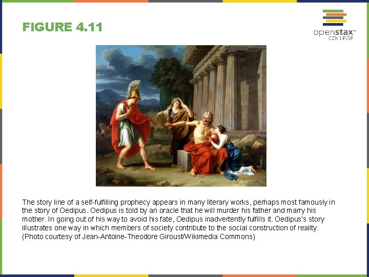 FIGURE 4. 11 The story line of a self-fulfilling prophecy appears in many literary FIGURE 4. 11 The story line of a self-fulfilling prophecy appears in many literary