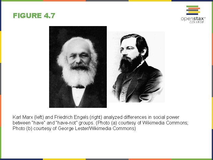FIGURE 4. 7 Karl Marx (left) and Friedrich Engels (right) analyzed differences in social FIGURE 4. 7 Karl Marx (left) and Friedrich Engels (right) analyzed differences in social