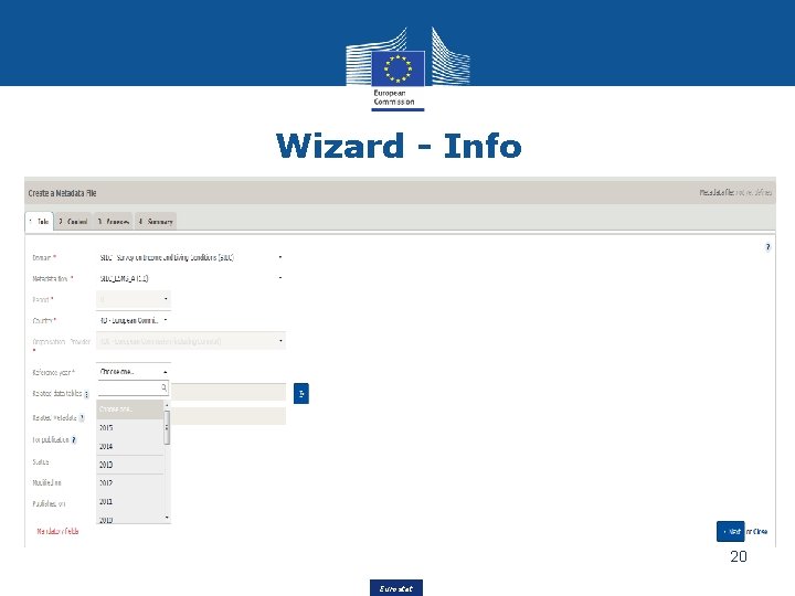 Wizard - Info 20 Eurostat 