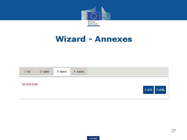 Wizard - Annexes 27 Eurostat 