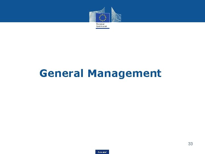 General Management 33 Eurostat 