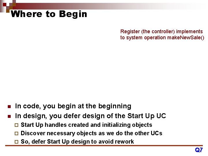 Where to Begin Register (the controller) implements to system operation make. New. Sale() n