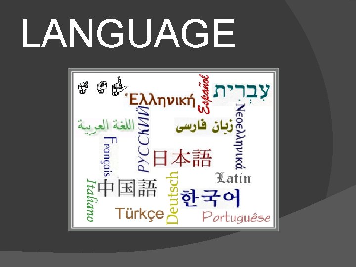 LANGUAGE 