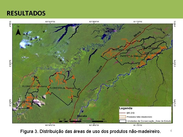 RESULTADOS Figura 3. Distribuição das áreas de uso dos produtos não-madeireiro. 6 